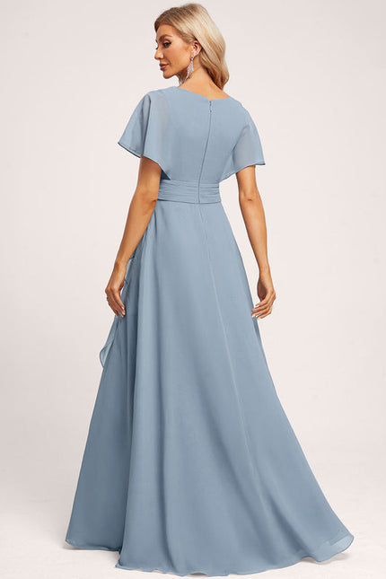 Robe Pastel Rose Demoiselle D'Honneur Élégante - gallery 1
