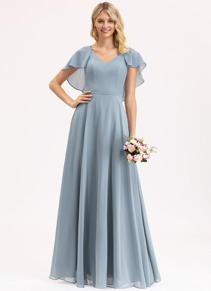 Robe Pastel Rose Demoiselle D'Honneur Élégante