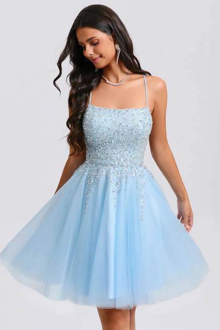Robe Bleu Pastel Demoiselle D'Honneur - gallery 1
