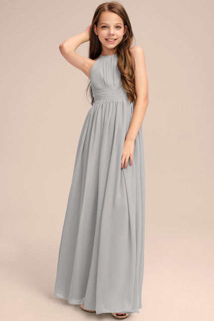 Robe Pastel Rose Demoiselle D'Honneur Trapèze