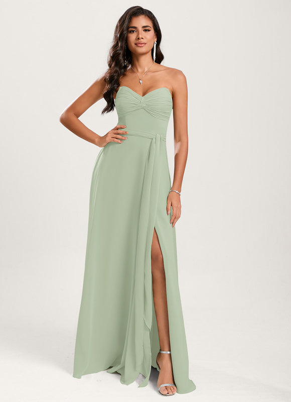 Robe Pastel Vert Émeraude Décolleté Cœur - gallery 8