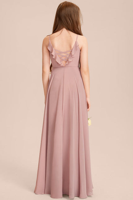 Robe Pastel Verte Col V Longueur Maxi - gallery 5