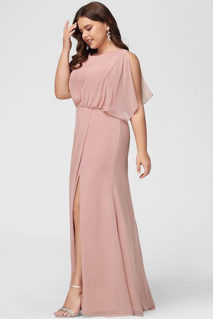 Robe Pastel Rose Demoiselle D'Honneur Fluide - gallery 8