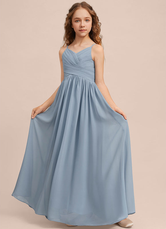 Robe Pastel Verte Col V Longueur Maxi - gallery 1