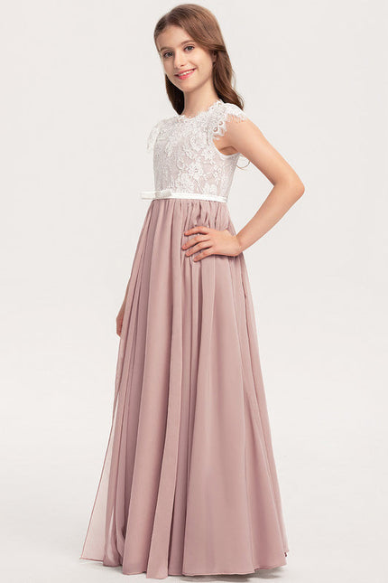 Robe Pastel Rose Demoiselle D'Honneur Élégante - gallery 3