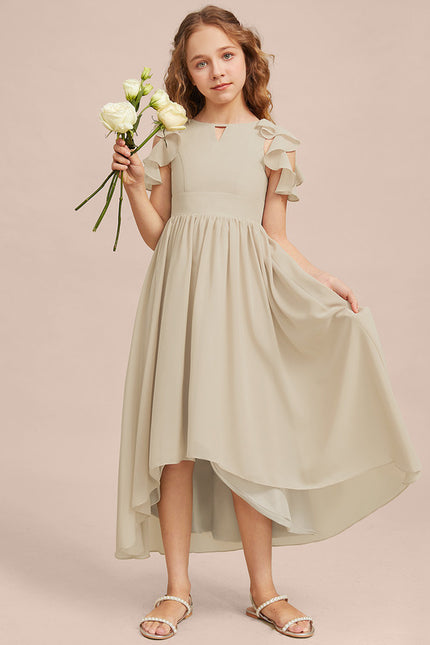 Robe Pastel Junior Vert Clair Mousseline - gallery 1