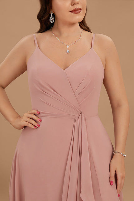 Robe Pastel Rose Demoiselle D'Honneur Élégante - gallery 9