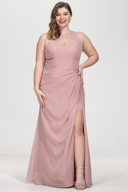 Robe Pastel Rose Demoiselle D'Honneur Élégante - gallery 7