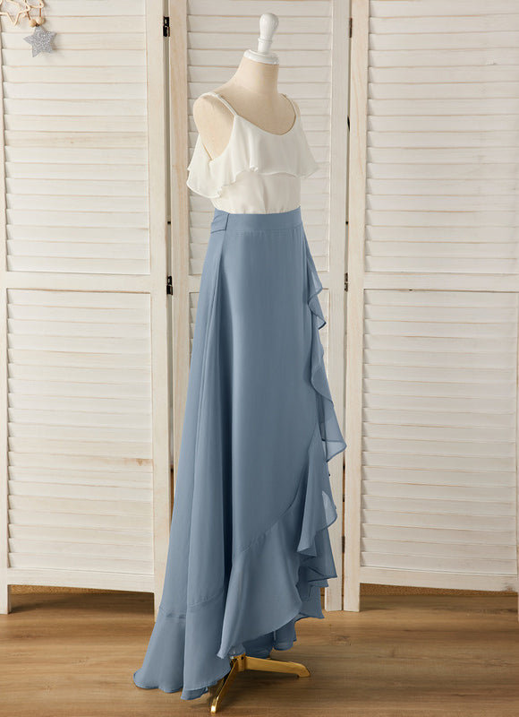 Robe Pastel Demoiselle D'Honneur Bleu Clair - gallery 8