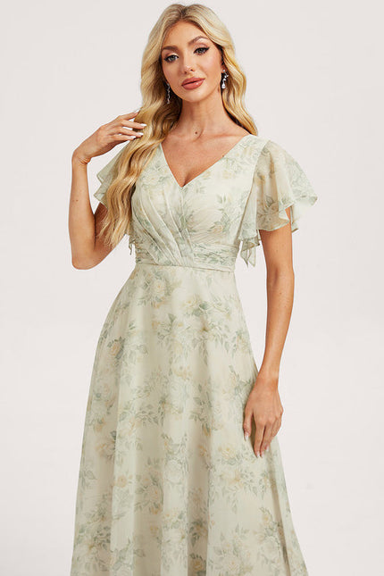 Robe Pastel Rose Demoiselle D'Honneur Élégante - gallery 3