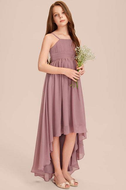 Robe Pastel Vert Mousseline Demoiselle D'Honneur - gallery 1