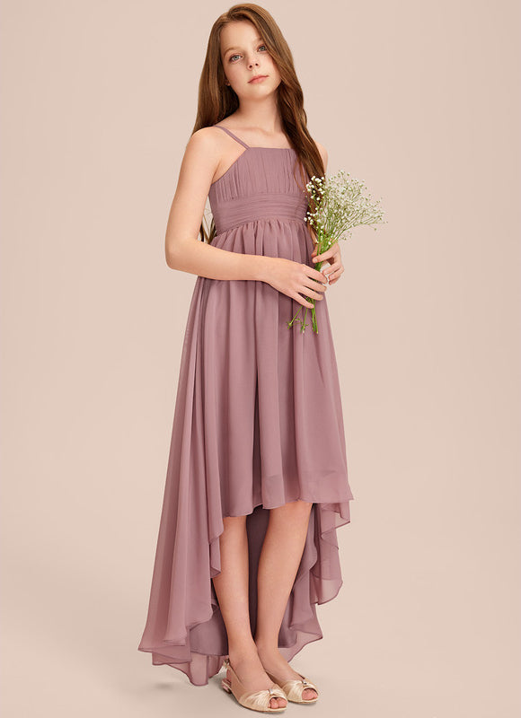 Robe Pastel Vert Mousseline Demoiselle D'Honneur - gallery 1
