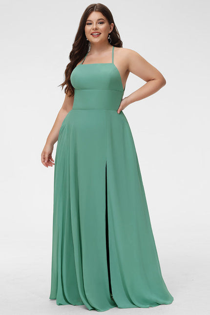 Robe Pastel Verte Trapèze Soirée Élégante - gallery 6