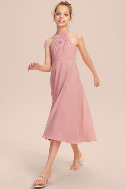 Robe Pastel Vert Menthe Trapèze Mousseline - gallery 2