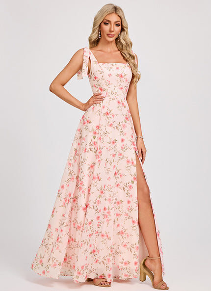 Robe Pastel Décolleté Carré Vert Mint