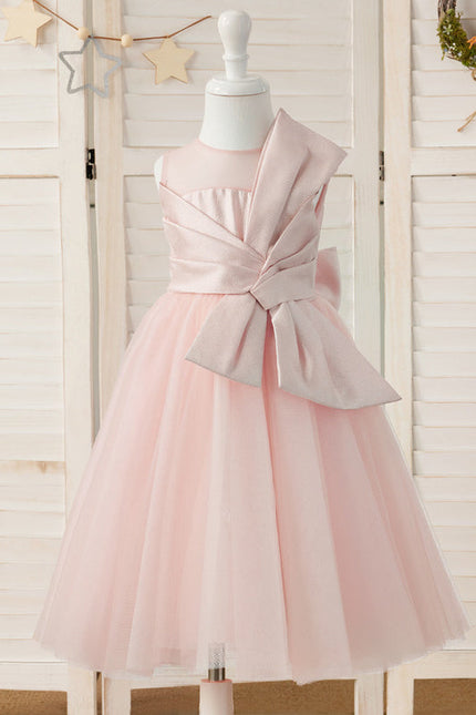 Robe Pastel Rose Demoiselle D'Honneur Tulle
