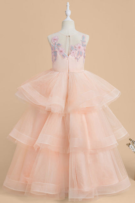Robe Pastel Rose Princesse Tulle Mariage - gallery 5