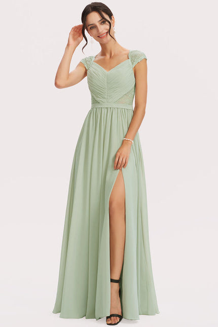Robe Pastel Rose Demoiselle D'Honneur Élégante - gallery 1
