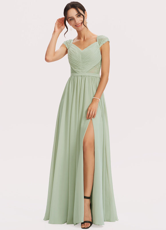 Robe Pastel Rose Demoiselle D'Honneur Élégante - gallery 1