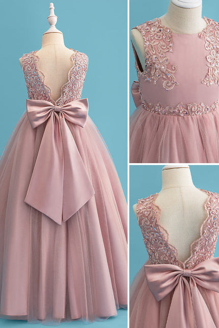 Robe Pastel Rose Demoiselle D'Honneur Élégante