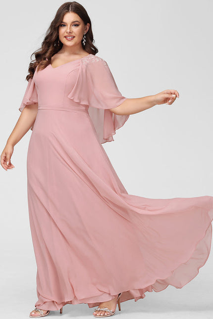 Robe Pastel Rose Demoiselle D'Honneur Élégante - gallery 6