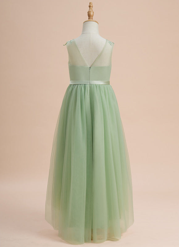 Robe Longue Vert Pastel - gallery 3