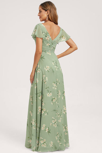 Robe Pastel Rose Demoiselle D'Honneur Élégante - gallery 5