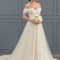 Robe Pastel Ivoire Traîne Tulle Dentelle
