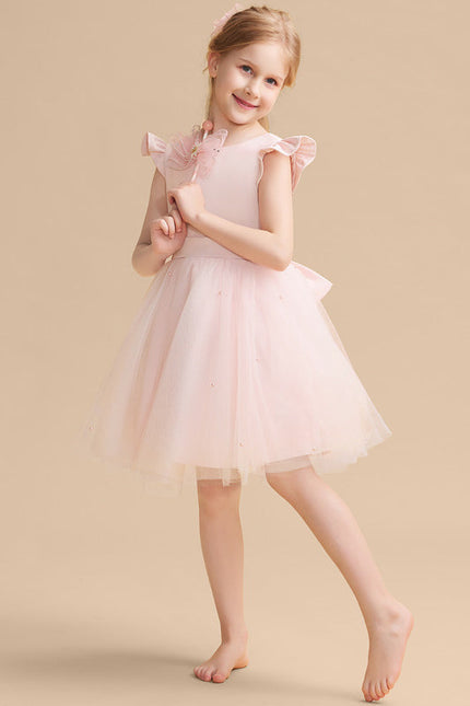 Robe Pastel Rose Tulle Avec Perles
