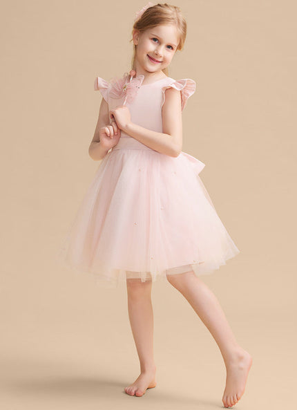 Robe Pastel Rose Tulle Avec Perles