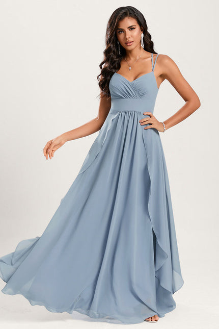 Robe Pastel Rose Demoiselle D'Honneur Élégante