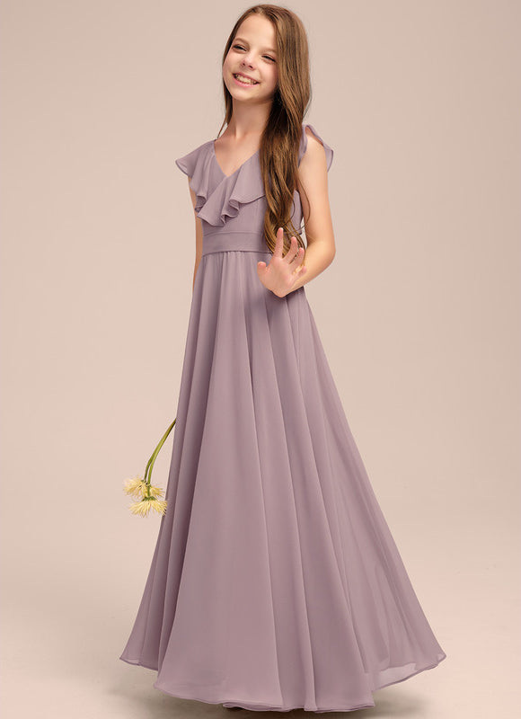 Robe Pastel Demoiselle D'Honneur Bleu Clair - gallery 3