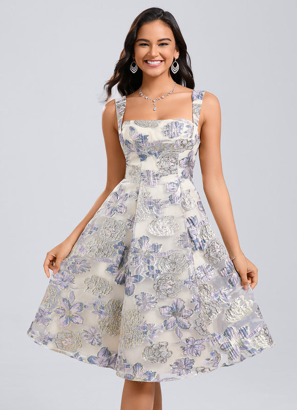 Robe Pastel Fleurie Blanche Et Lavande