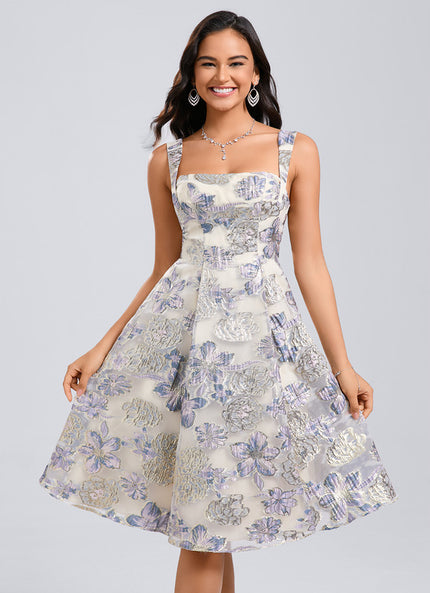 Robe Pastel Fleurie Blanche Et Lavande