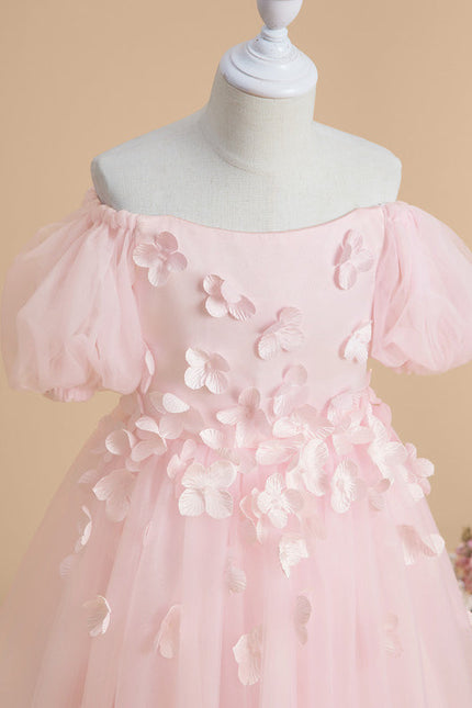 Robe Pastel Rose Décolleté Épaule Dénudée - gallery 2