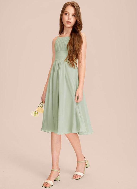 Robe Pastel Verte Demoiselle D'Honneur Junior - gallery 1