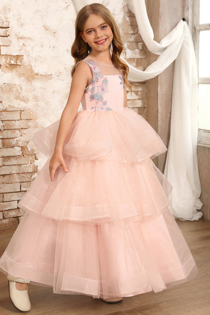 Robe Pastel Rose Princesse Tulle Mariage - gallery 2