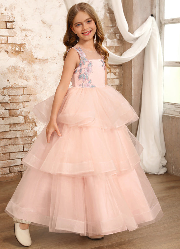 Robe Pastel Rose Princesse Tulle Mariage - gallery 2
