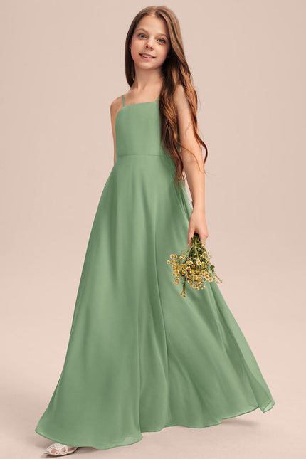 Robe Pastel Verte Trapèze Longueur Maxi - gallery 4