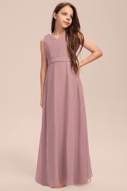 Robe Pastel Verte Col V Longueur Maxi - gallery 1