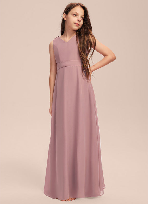 Robe Pastel Verte Col V Longueur Maxi - gallery 1