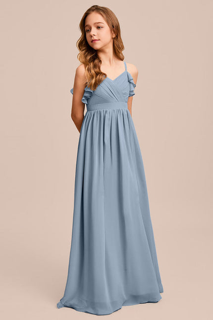 Robe Pastel Verte Col V Longueur Maxi - gallery 1