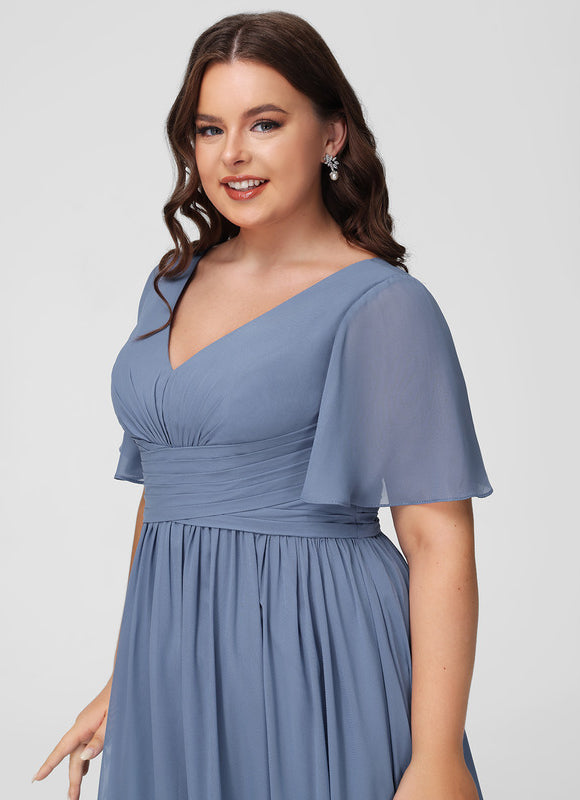 Robe Pastel Rose Demoiselle D'Honneur Élégante - gallery 9