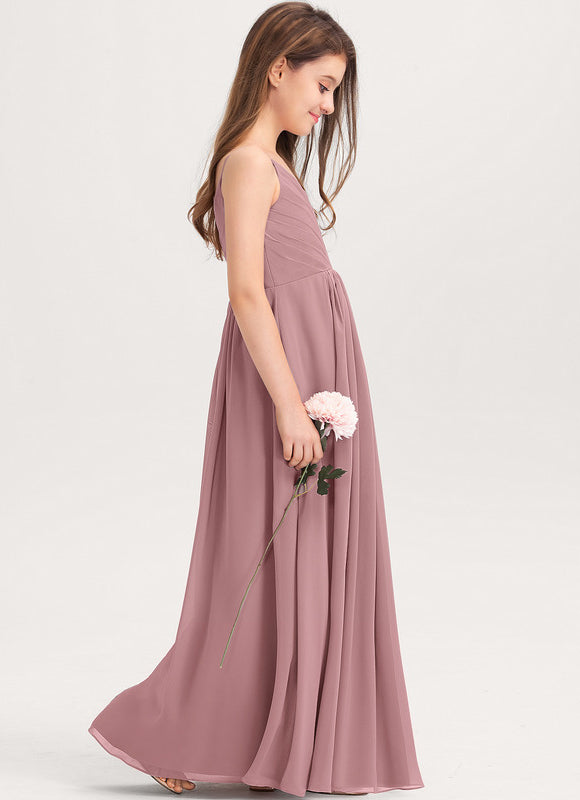 Robe Pastel Verte Col V Longueur Maxi - gallery 4