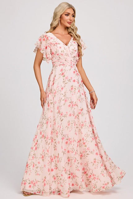 Robe Pastel Rose Demoiselle D'Honneur Élégante - gallery 2