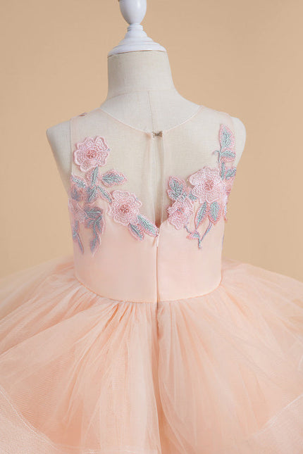 Robe Pastel Rose Princesse Tulle Mariage - gallery 6