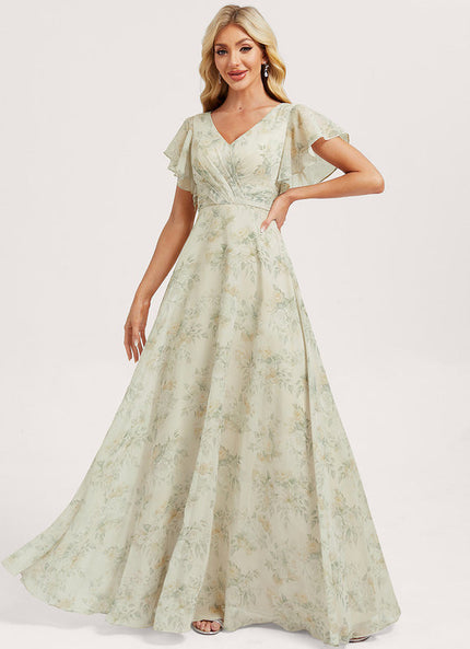 Robe Pastel Rose Demoiselle D'Honneur Élégante