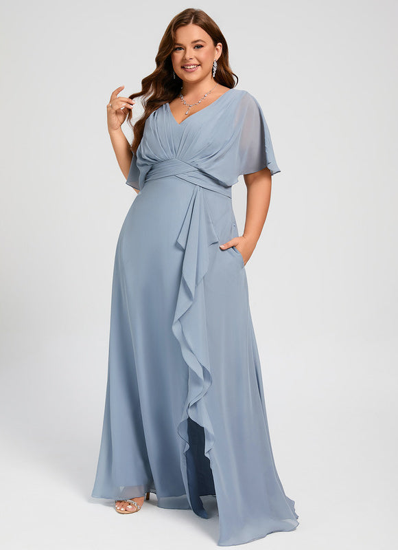 Robe Pastel Rose Demoiselle D'Honneur Élégante - gallery 6