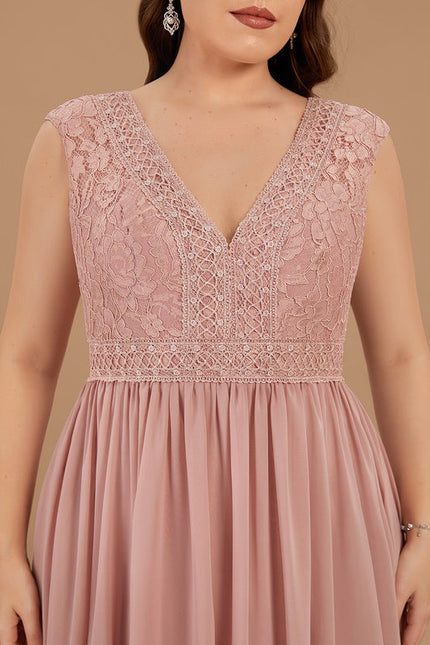 Robe Pastel Rose Demoiselle D'Honneur Élégante - gallery 7