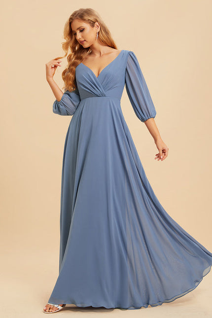 Robe Pastel Rose Demoiselle D'Honneur Élégante - gallery 3